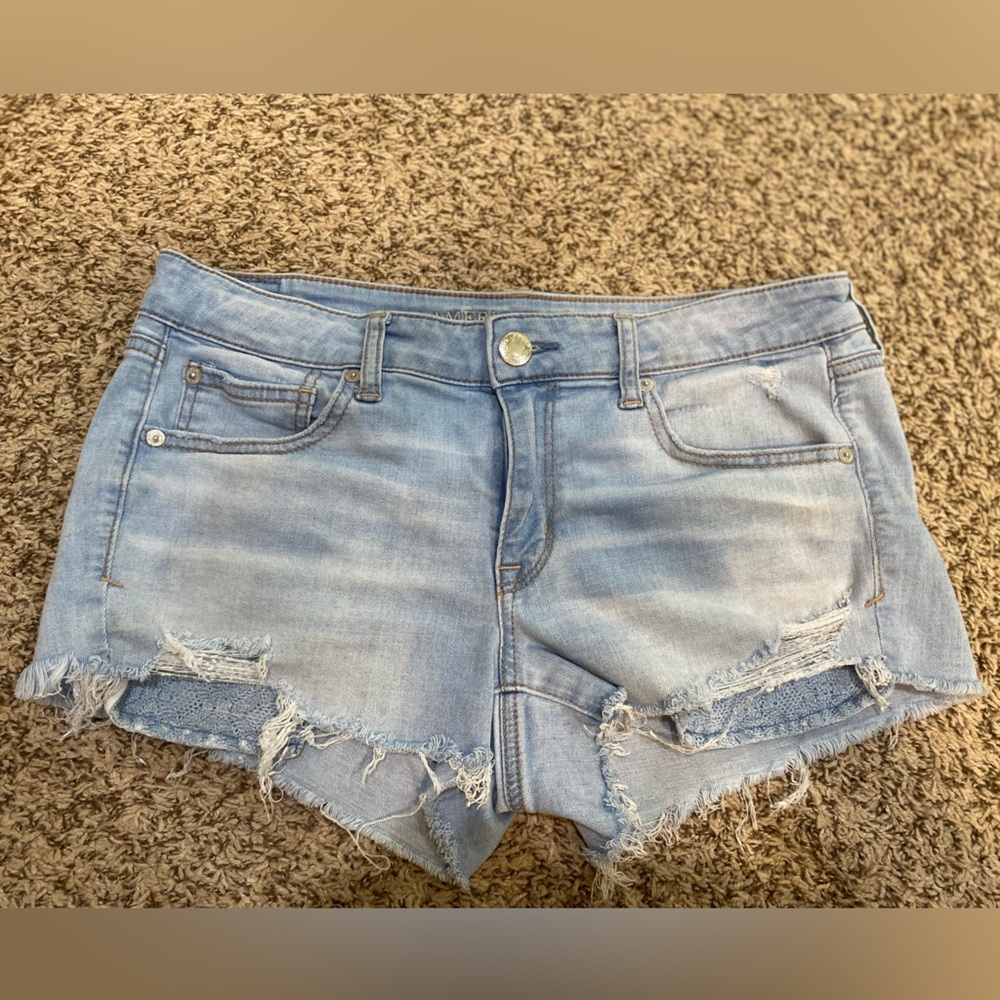 American eagle distressed shorts size 10